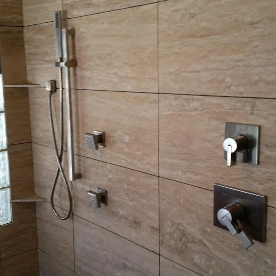 Shower fixture installation for Gas Line Repair in Le Roy
